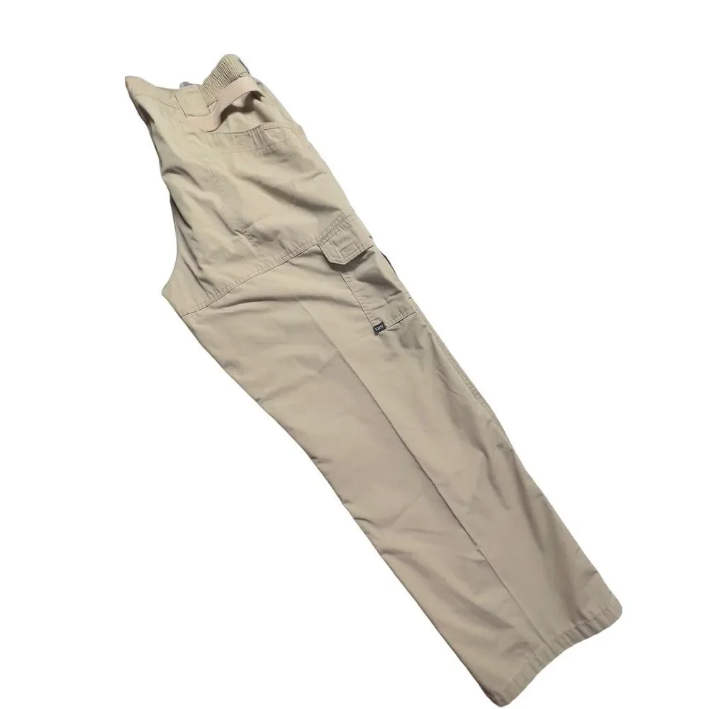 5.11 Tactical Series Pant Mens 40(38)x32 Khaki Tan‎ RipStop Cargo Elastic Waist